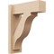 Ekena Millwork 5 1/2-in W x 14-in D x 18-in H Funston Block Rough Cedar Woodgrain TimberThane Outlooker, Primed Tan OUTUR055X14X18FST44RCPR - alternate 1